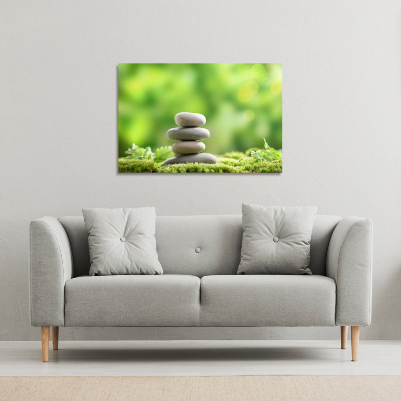 Rock Garden Stones Canvas Print by Andrew Lee - Wrapped Canvas Print