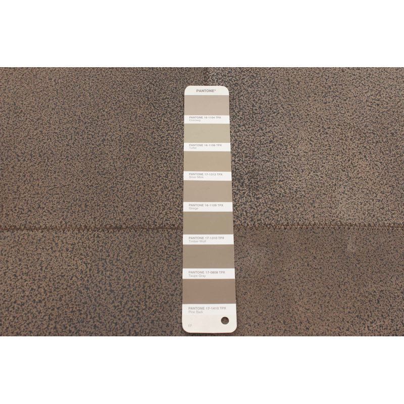 Tapis brun en cuir de vache Plympt