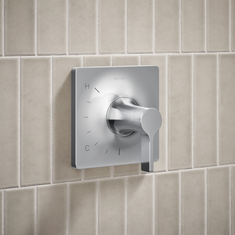 Venza Rite-Temp Shower Trim Kit, Without Showerhead, Polished Chrome