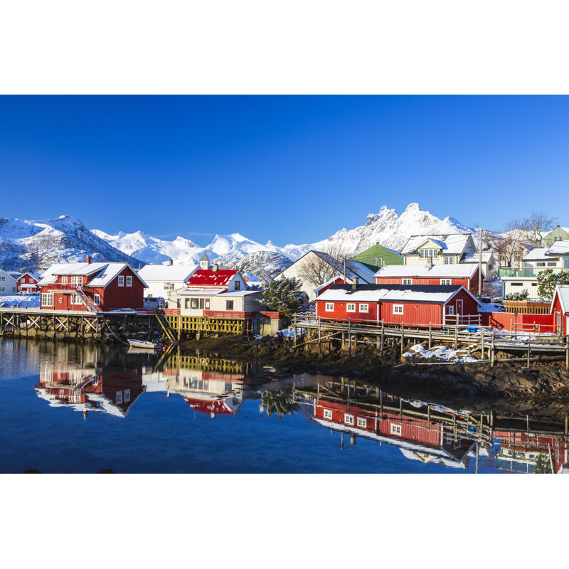 Baie des îles Lofoten par Dietermeyrl, H 8 po x l 12 po