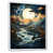 White Floater Framed