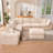 8 - Piece Compression Modular Upholstered Sectional-1522777818