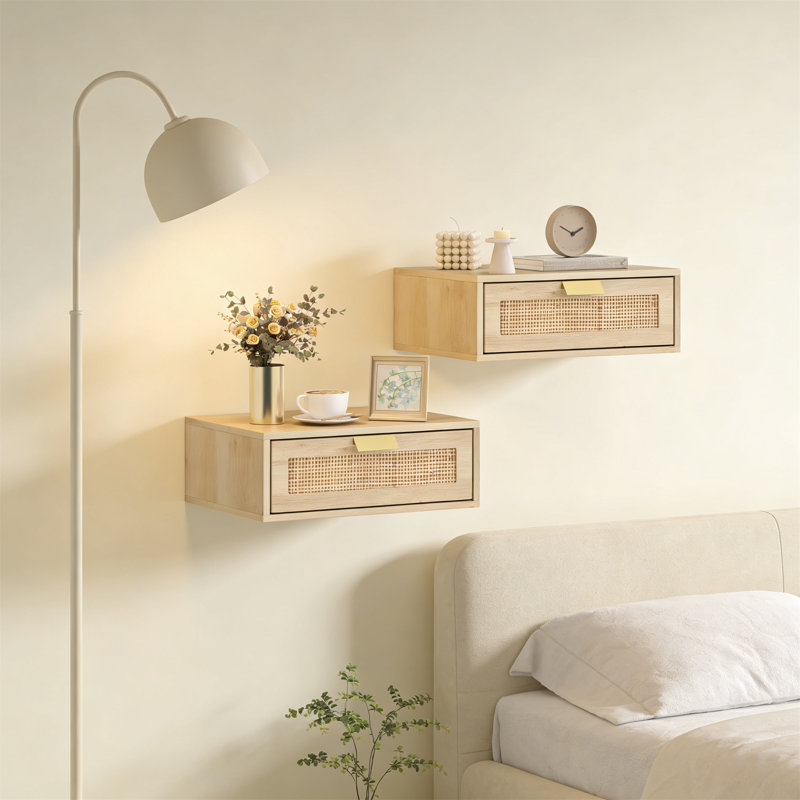 40cm W Manufactured Wood Bedside Table