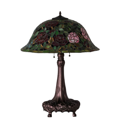Meyda Tiffany & Stained Glass Metal Table Lamp
