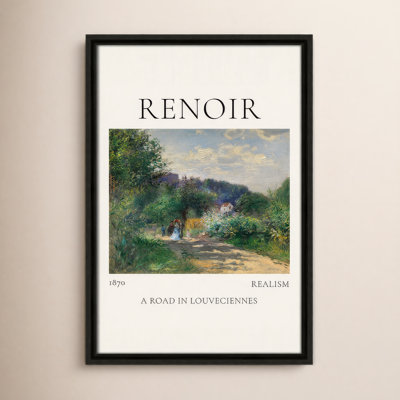 Old Masters Collection " A Road In Louveciennes " by Auguste Renoir