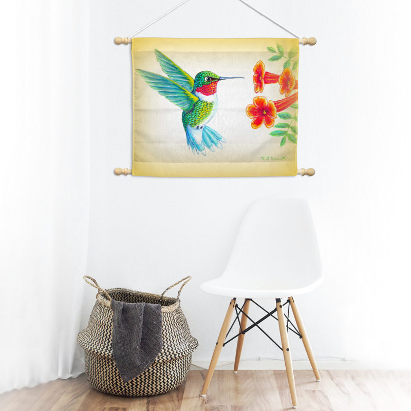 Suspension murale hummingbird dick de polyester