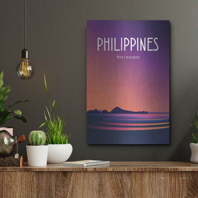  'Philippines' by Arctic Frame Studio, Metal Wall Art, 12" x 16"