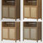 84.25''H Rattan Arched Bookcase With Adjustable Shelf-625090049