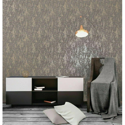 Bobbette 10m x 53cm Metallic Finish Wallpaper Roll
