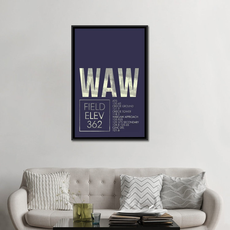 « varsovie traffic control series », art textuel sur toile, "varsovie chopin', H 48 po x l 32 po x P 1,5 po, Pas de tapis