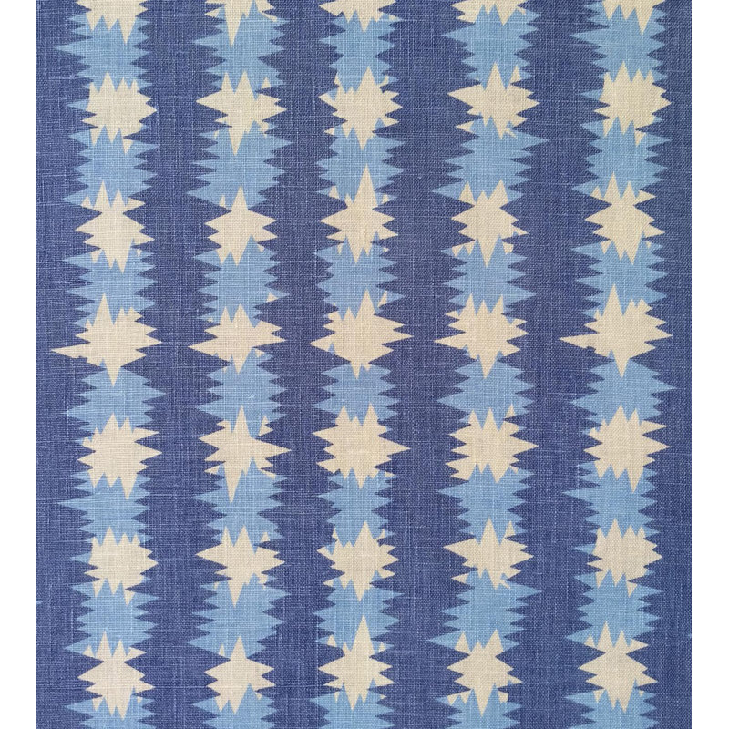 STAR BURST LINEN BLUE
