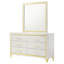 Commode 6 tiroirs avec miroir Malcolm