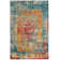 Hartell Oriental Blue/Orange/Red Area Rug
