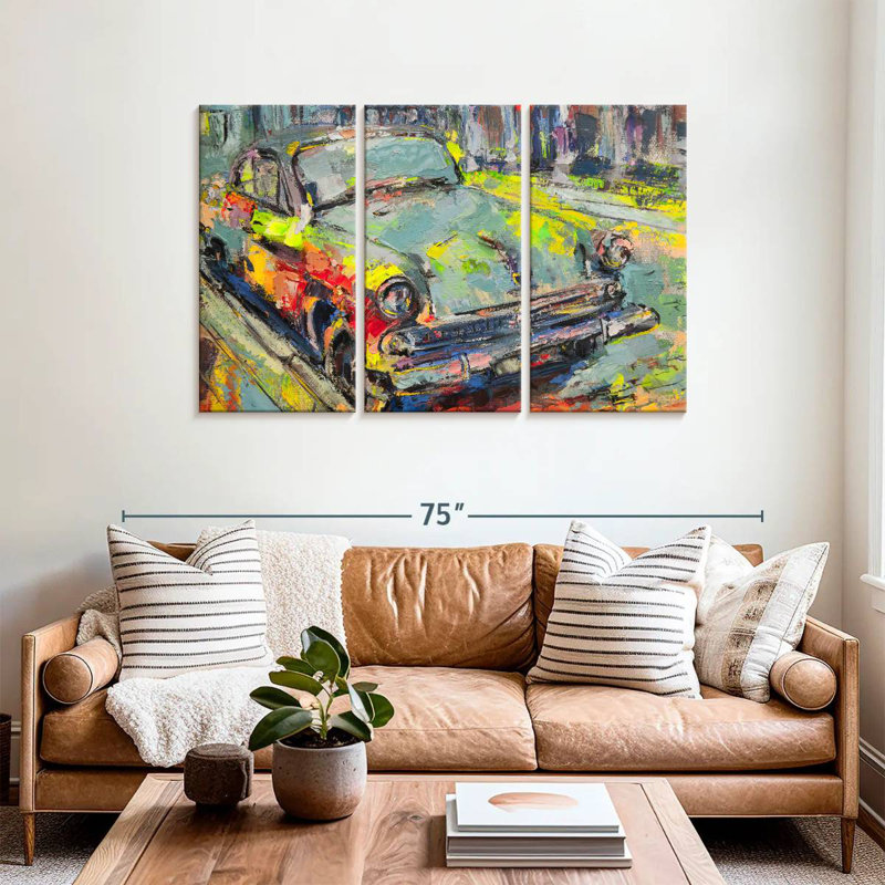 Mehar Abstract Car, 36" H x 57" W