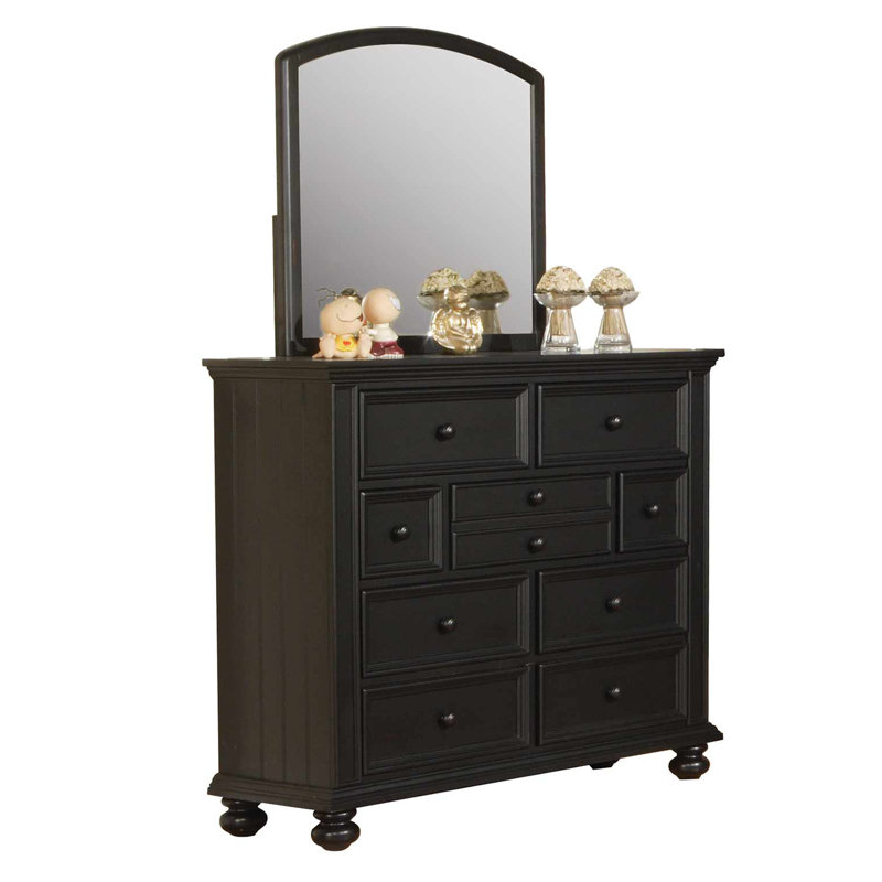 Miroir biseauté Aireon, Ébène