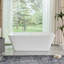 Baignoire de trempage autoportante en acrylique 66,9 "x 29,5"-88388745