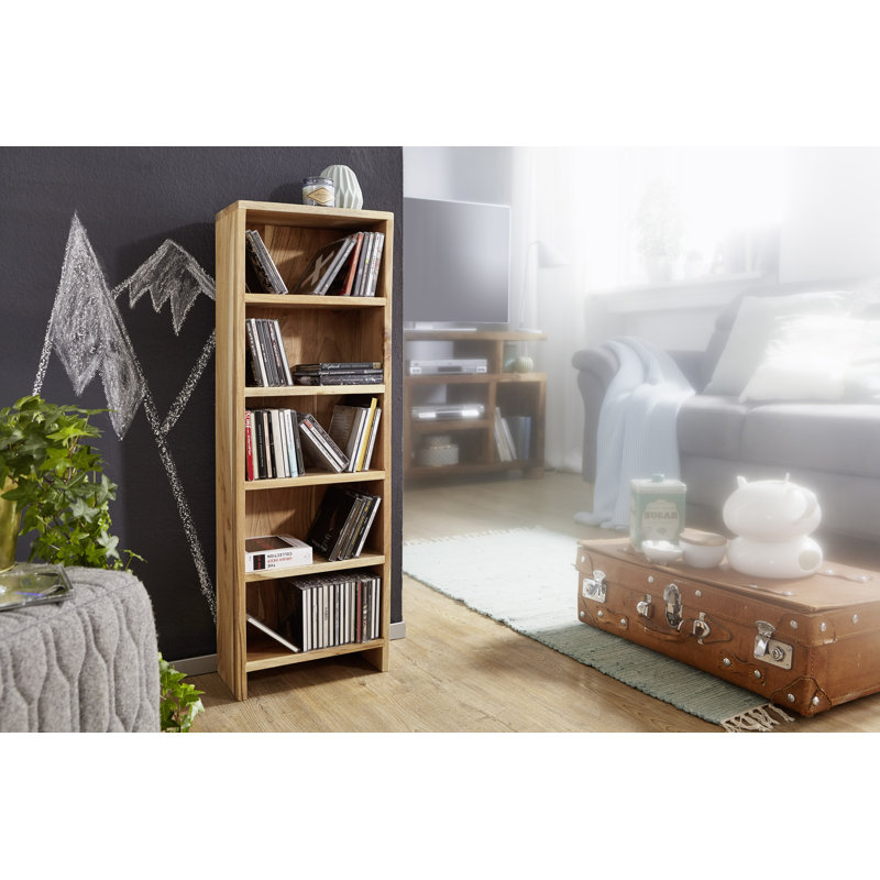 Nahant 90 cm H x 30 cm W Solid Wood Standard Bookcase, Acacia