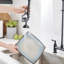 Robinet de cuisine rétractable à poignée double avec accessoires-93524710