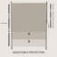 Auvent de terrasse rétractable 7 pi x 10 pi, écran d'intimité extérieur, beige-123506157