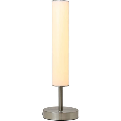 Lampe de table cylindrique à DEL à intensité variable de 16 po avec port de charge USB Arwilda, 3 températures de couleur, moderne, minimal, lampe de nuit, lampe de bureau pour le salon, la chambre à coucher, le bureau à domicile