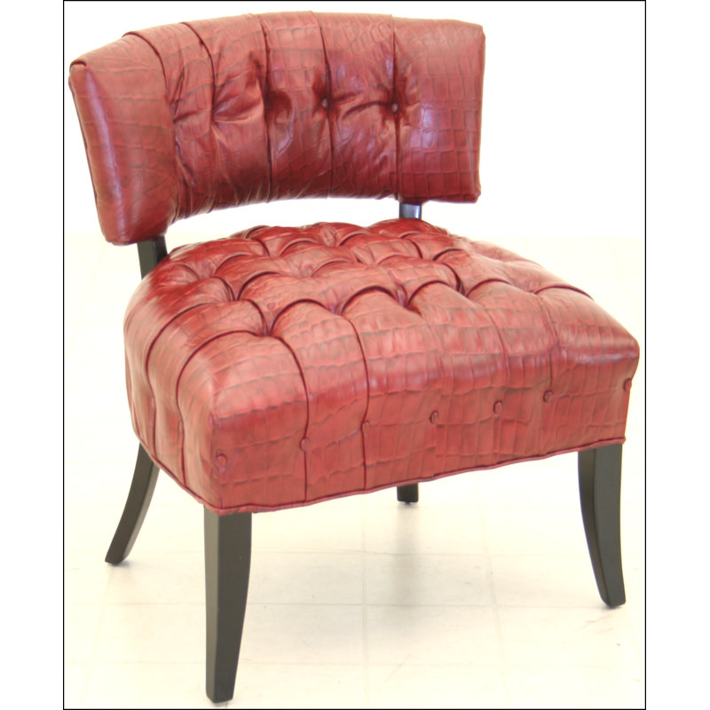 Tufted Chair, French Dark Cherry, Caledonian Sky