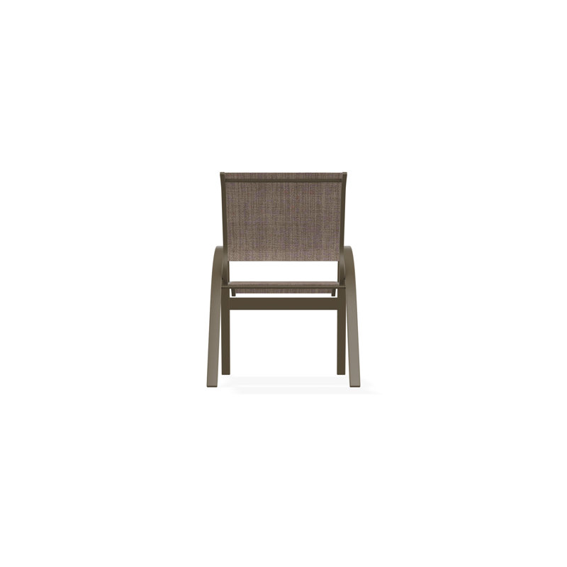 Aruba II Outdoor Dining Chair, Beachwood, Augustine Fennel Sunbrella®