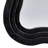 Veronica Wavy Framed Wall Mirror, Black