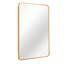 Miroir de salle de bain rectangulaire or 22 po x 30 po - Film incassable, finition moderne 22 po x 30 po style classique avec verre et alliage d'aluminium