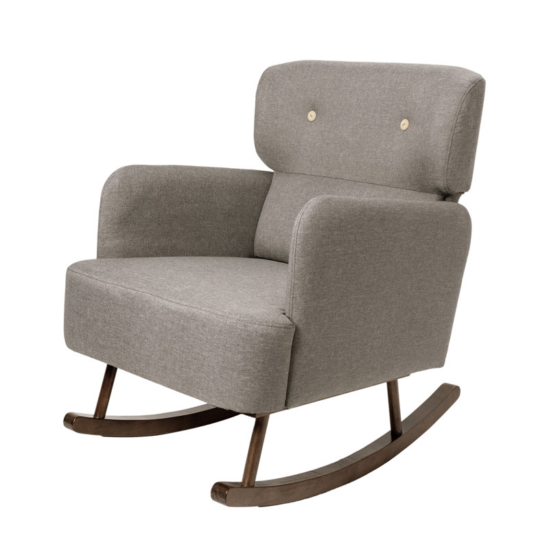 Chaise berçante Kasee, Gris
