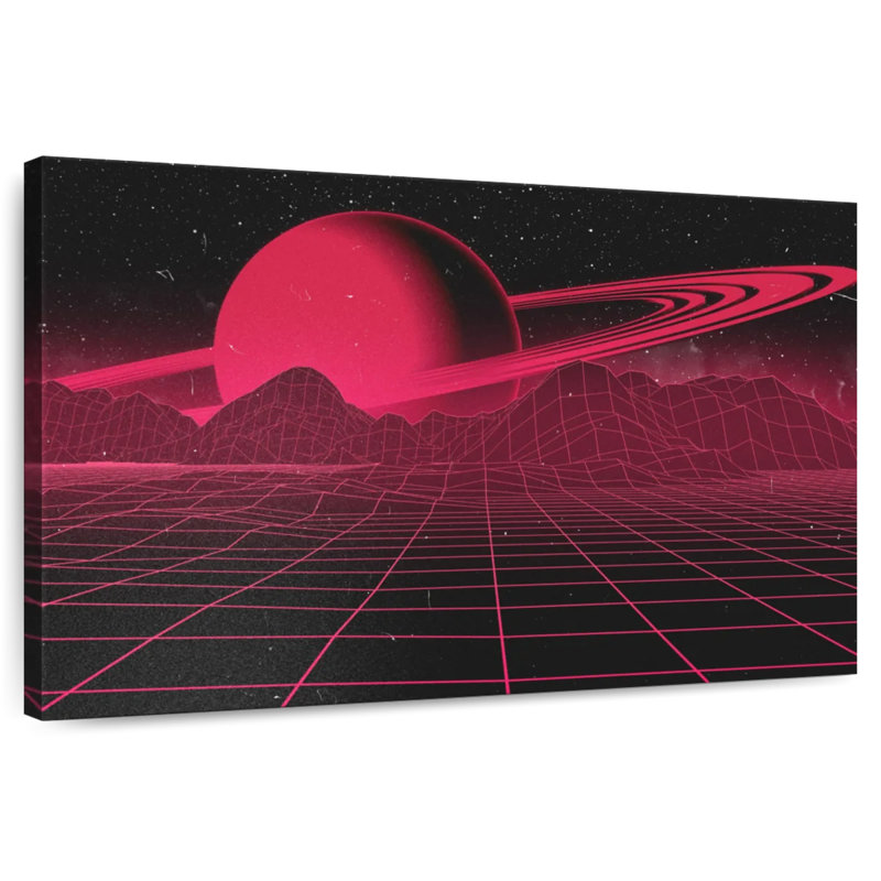 Kelan Digital Saturn Galaxy, 32" H x 48" W