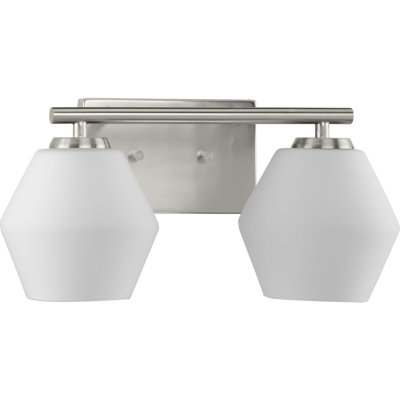 Audryna 2 Light Frosted Dimmable Vanity Light