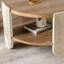 Table basse en bois, table de bout avec rangement double couche