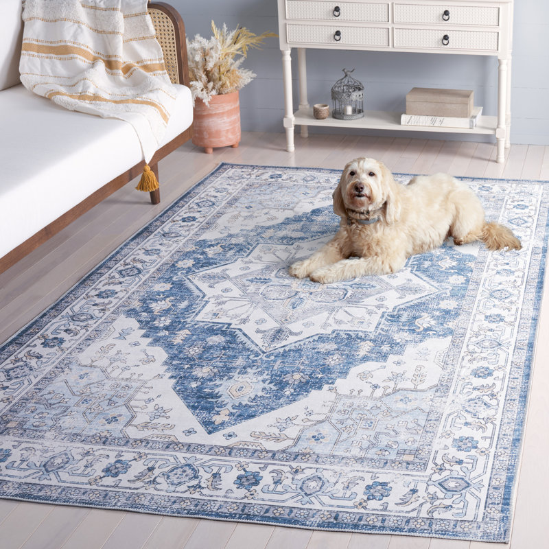 Toderita Machine Washable Performance Oriental Rug, Rectangle 5' x 8'