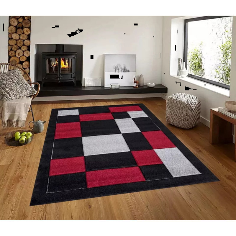 Geometric Area Rug, Rectangle 200 x 290 cm