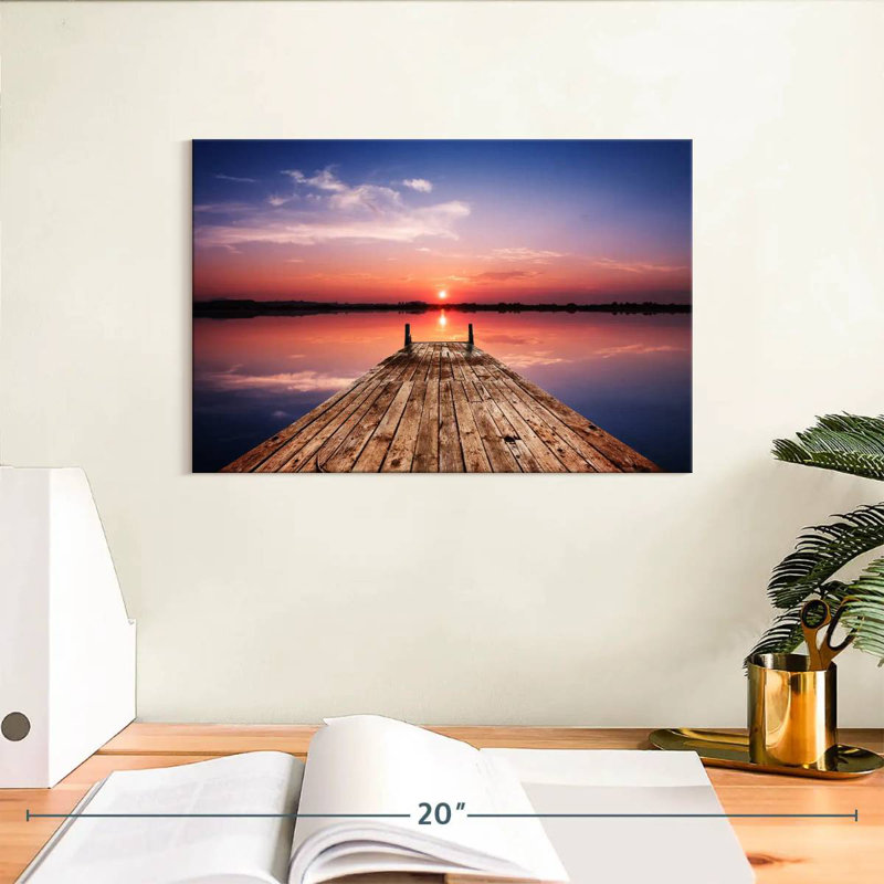 Alvord Sunset Lake Dock, H 8 po x l 12 po