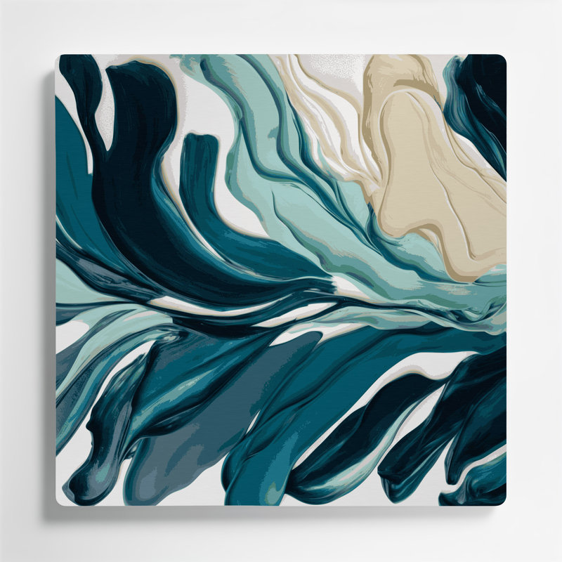 «Lyrical Abstraction 87», art mural en métal gris, H 8 po x l 8 po