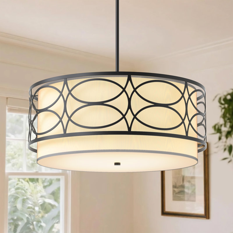 Plafonnier semi-encastré 4 lumières