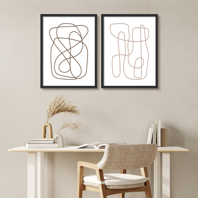 Minimalist Lines, Blanc / Blanc, H 16 po x l 12 po
