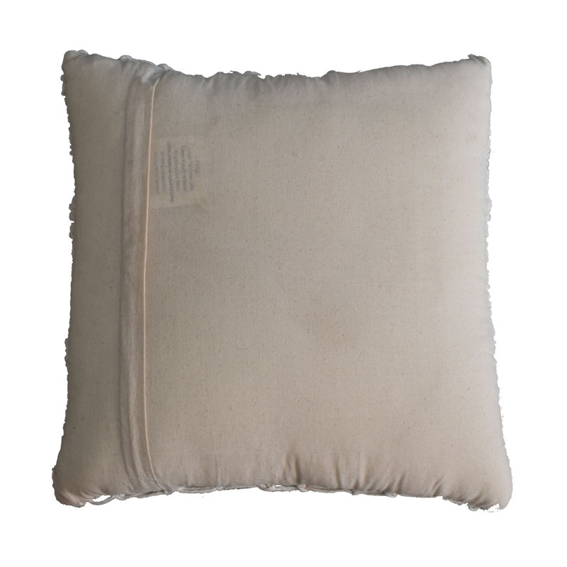Chipperfield Square Throw Cushion, White