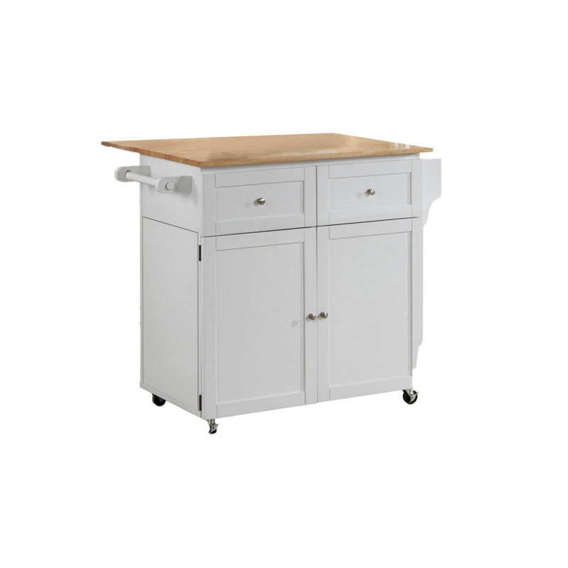 Jovonie Solid Wood Kitchen Cart