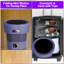 Mini machine à laver portative pliable de 12 L avec panier à essorage, 3 modes de lavage entièrement automatiques, laveuse compacte à fonction bleue pour dortoir, véhicule récréatif, voyage, camping et blanchisserie d'hôtel, mauve clair