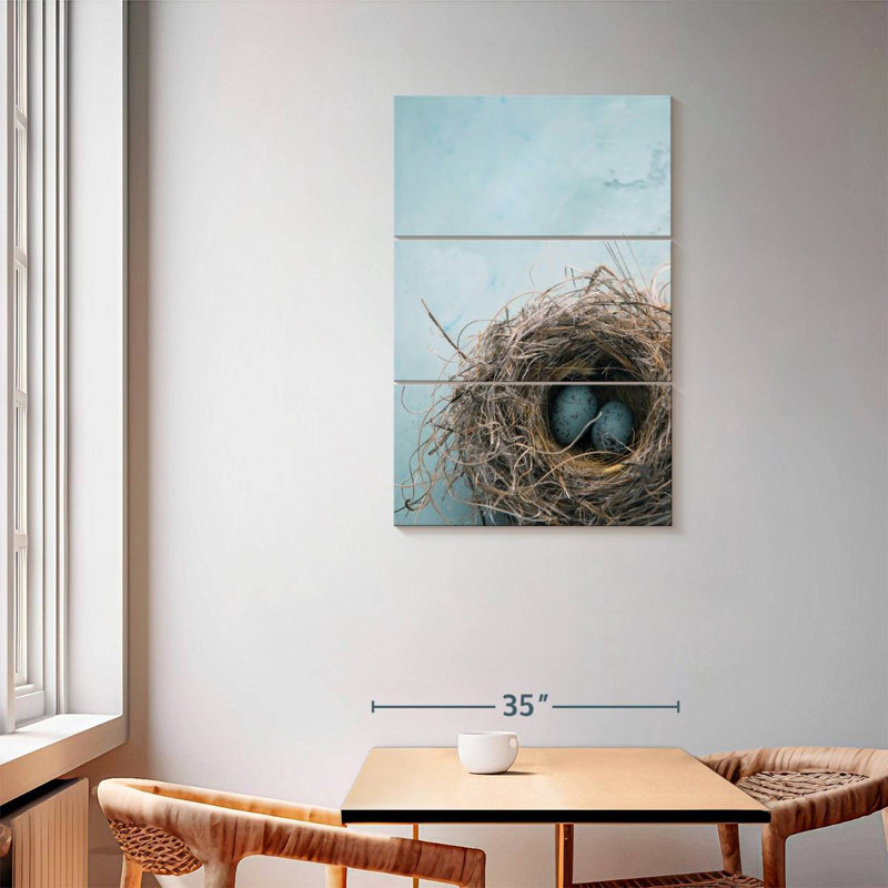 Brampt Blue Egg Nest, 57" H x 36" W