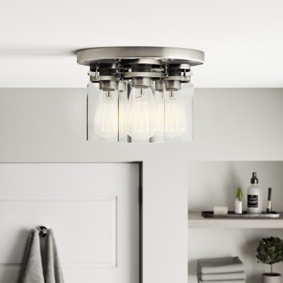 Sue Glass Flush Mount
