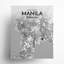 Manille, carte de la ville, impression-977120909-977120916