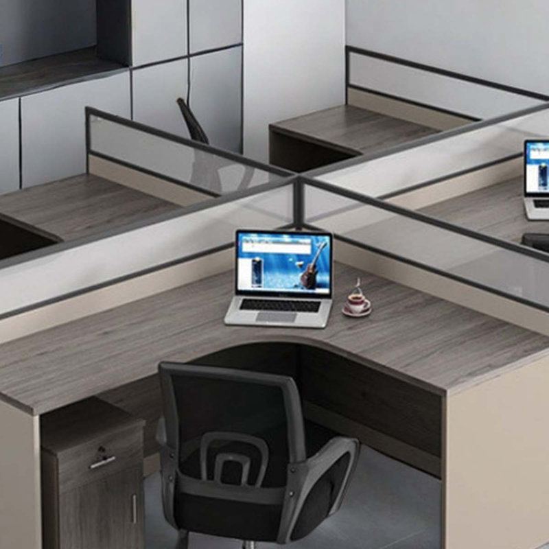 Executive desk Multiple desk Partition Desk, 43.3" H x 110.24" W x 94.49" D