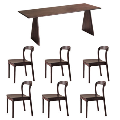 A sturdy and durable ash wood dining table sets