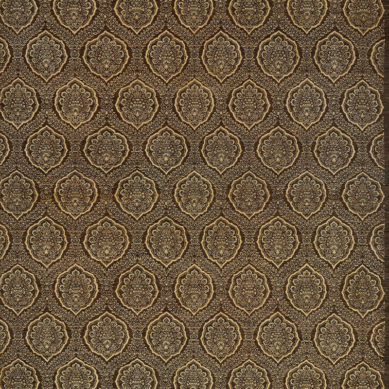 Brown Traditional Wool Rug - 9'10" x 13'9"