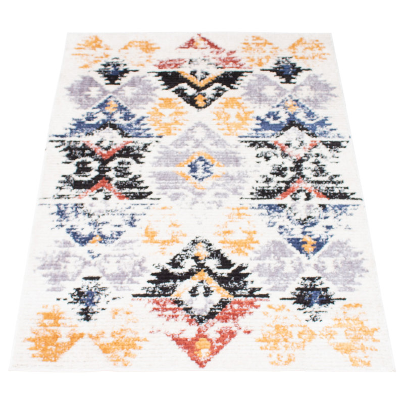Boyett Geometric Indoor Rug, Rectangle 8' x 10'