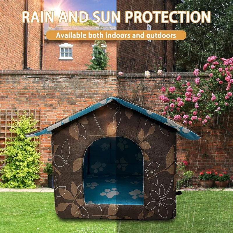 Niche pour chien douce et imperméable avec coussin