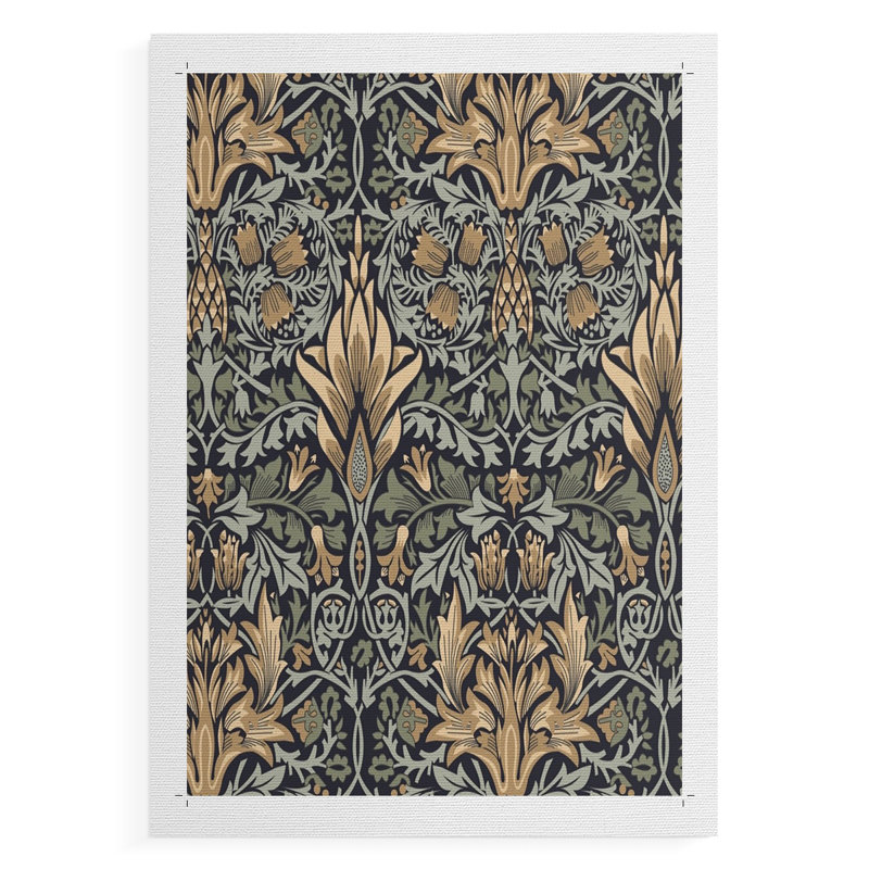 Reproduction abstraite rétro CLxx - impression sur toile seulement - non encadrée, H 60 po x l 40 po